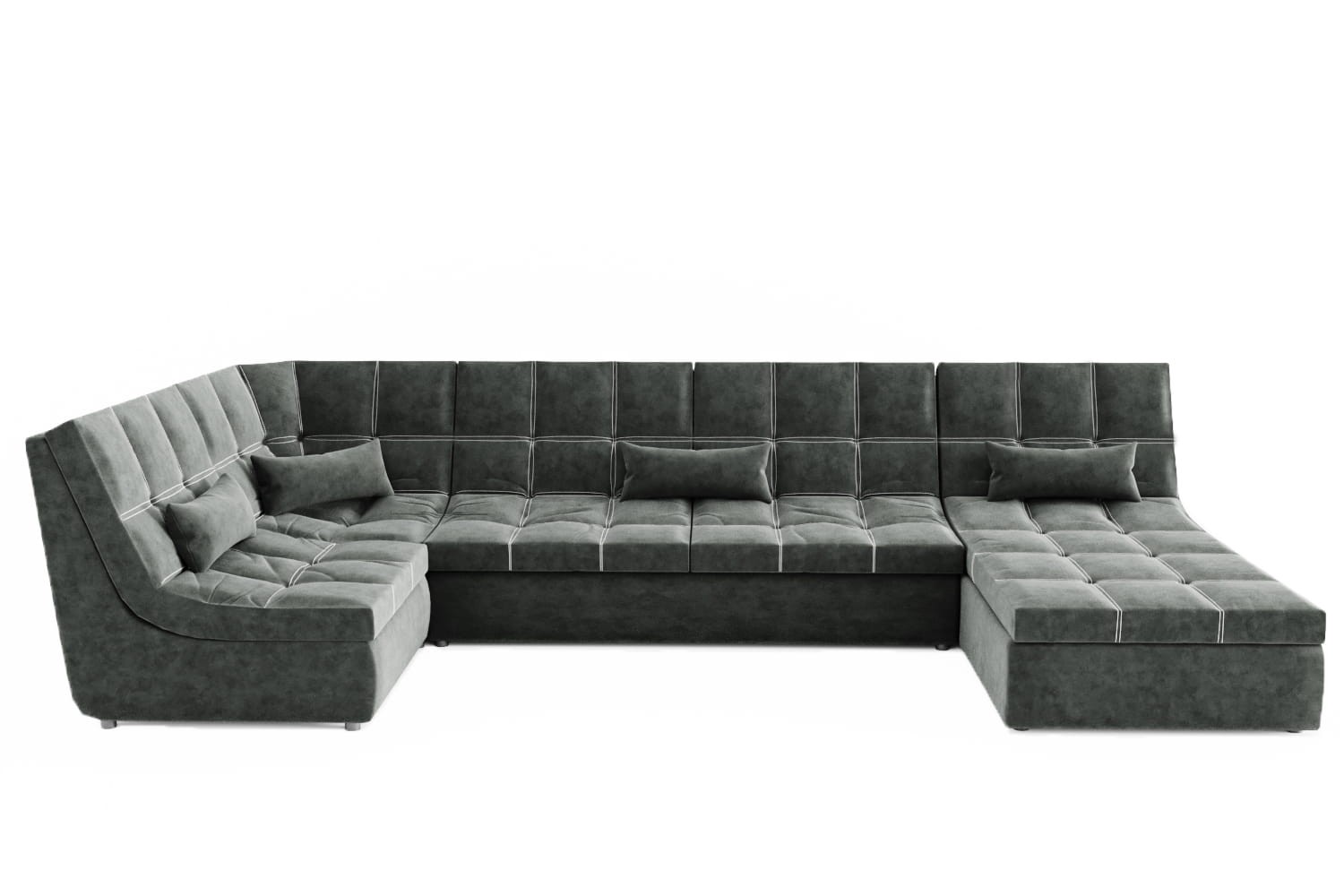 Диван Угловой Коста-Рика ППУ (Ш-3300 х Г-1800 х В-1020 мм)/Разные Цвета