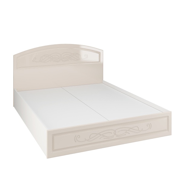 Кровать Венесуэла МДФ/Жемчуг Глянец 1400/1600 х 2000 мм