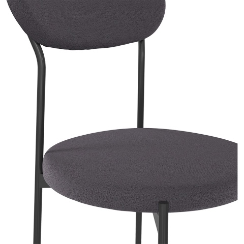 Комплект стульев Стивен (2 шт), черный велюр графитовый