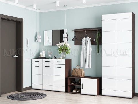 Прихожая Ницца NEW МДФ (Ш-2900 мм x В-2170 мм x Г-450 мм)/Разные Цвета