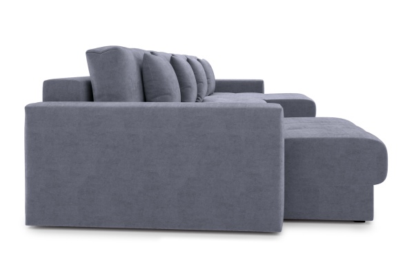 Диван п-образный тик-так Монарх М2О2 темно-серый